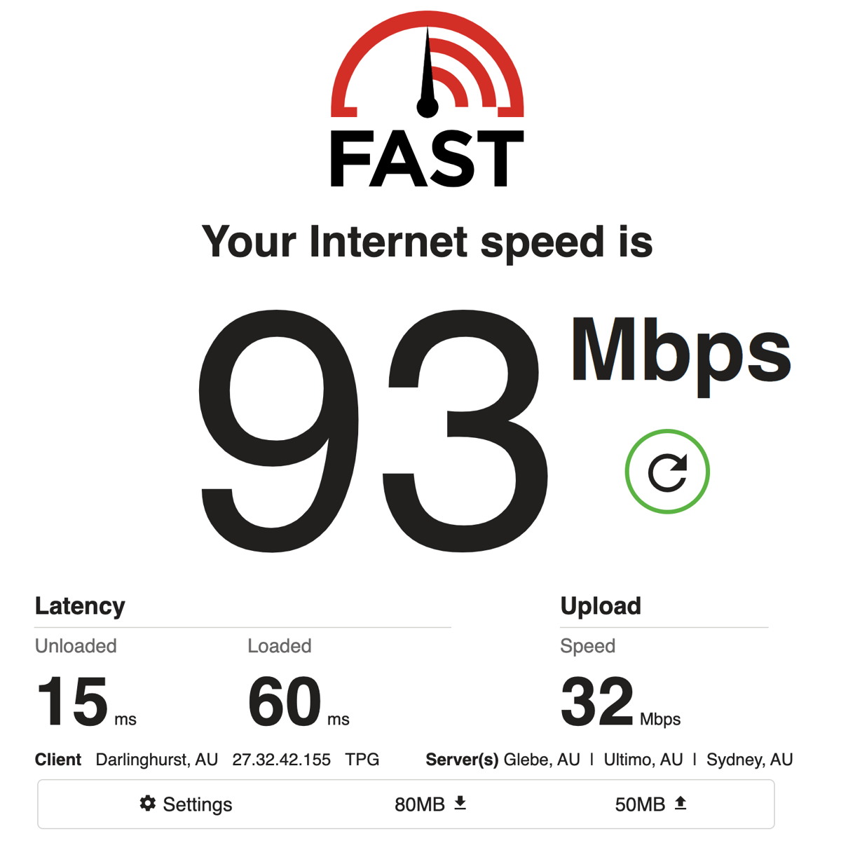 Speed Tests
